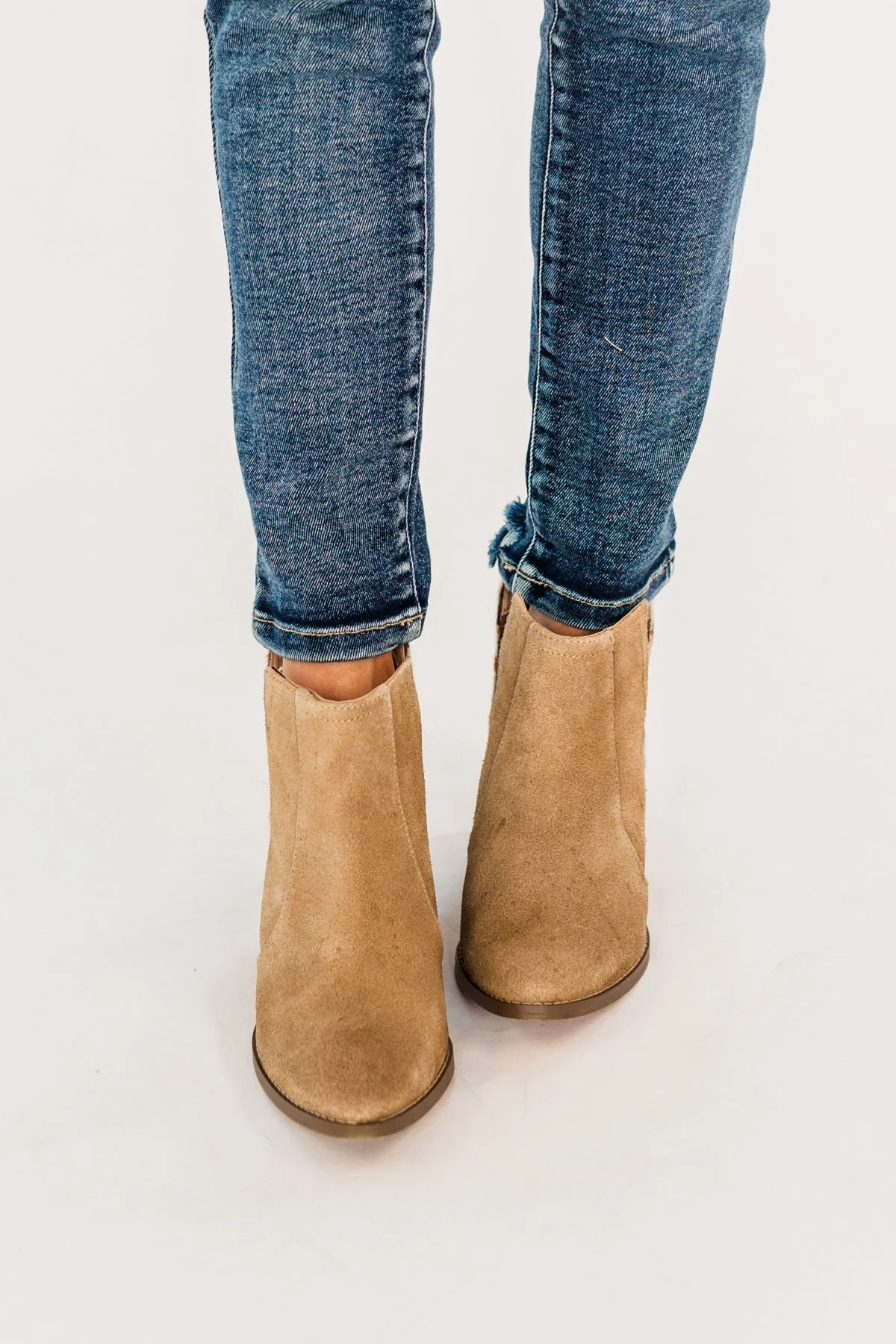 Naughty Monkey Camilyn Booties- Tan & Leopard - Image 2
