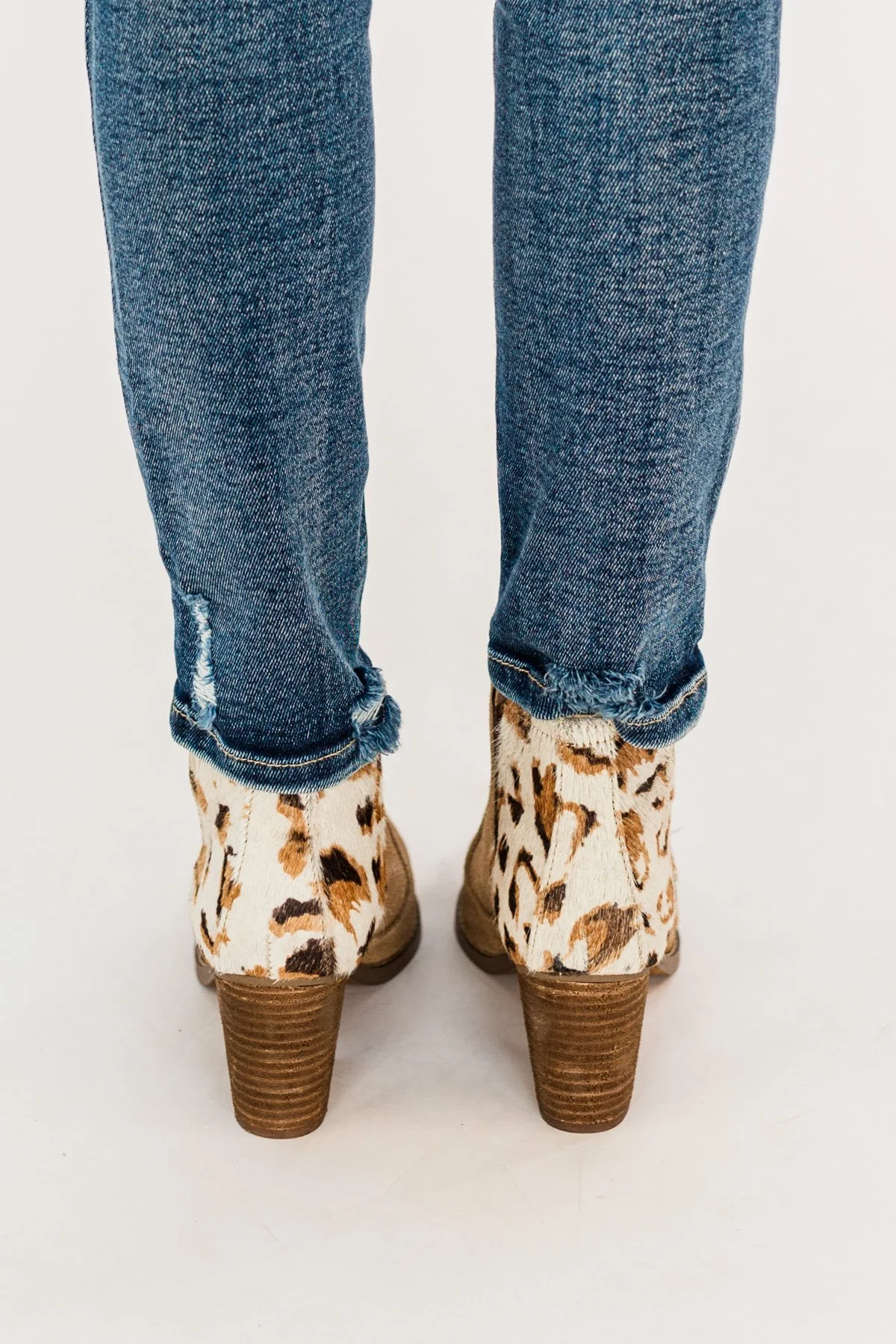 Naughty Monkey Camilyn Booties- Tan & Leopard - Image 3