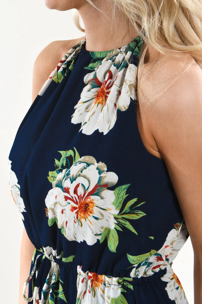 Navy Oasis Floral Maxi Dress - Image 5