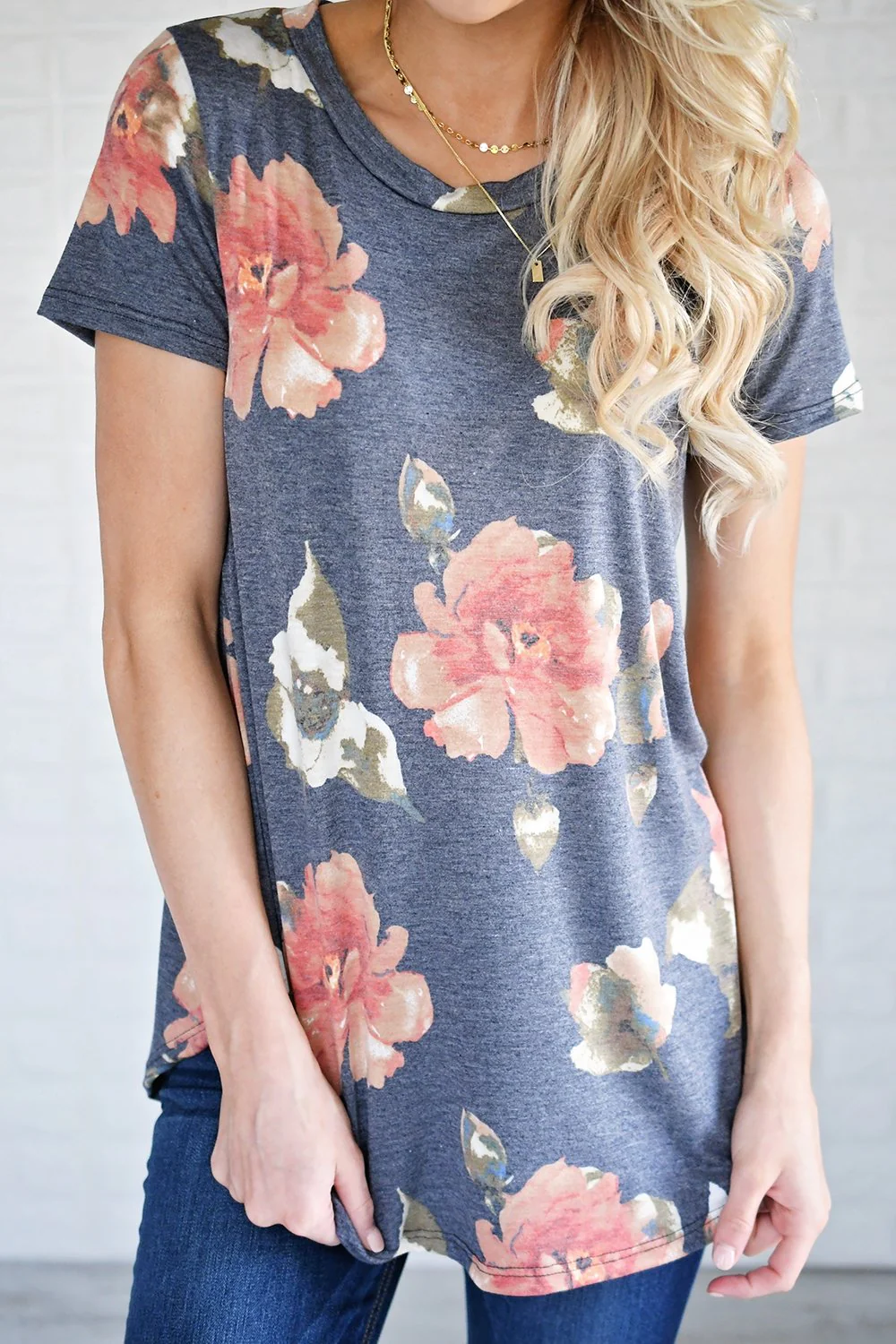 Navy Spiced Floral Top - Image 5