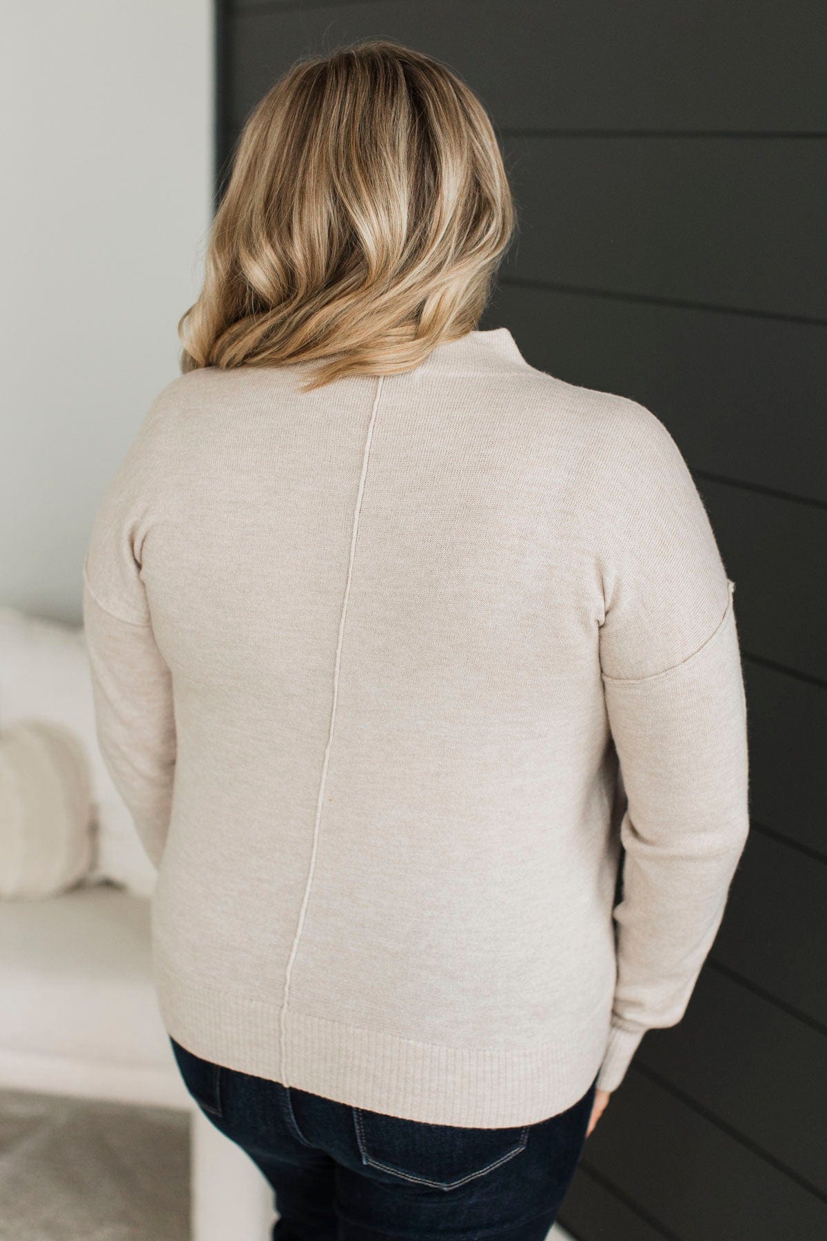 Never Felt Better Pullover Sweater- Oatmeal - Image 8