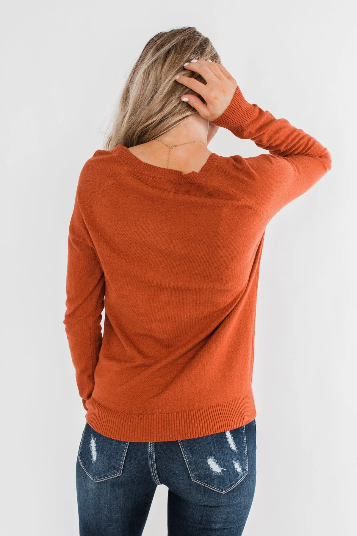 Never Felt This Way Sweater- Copper - Image 10