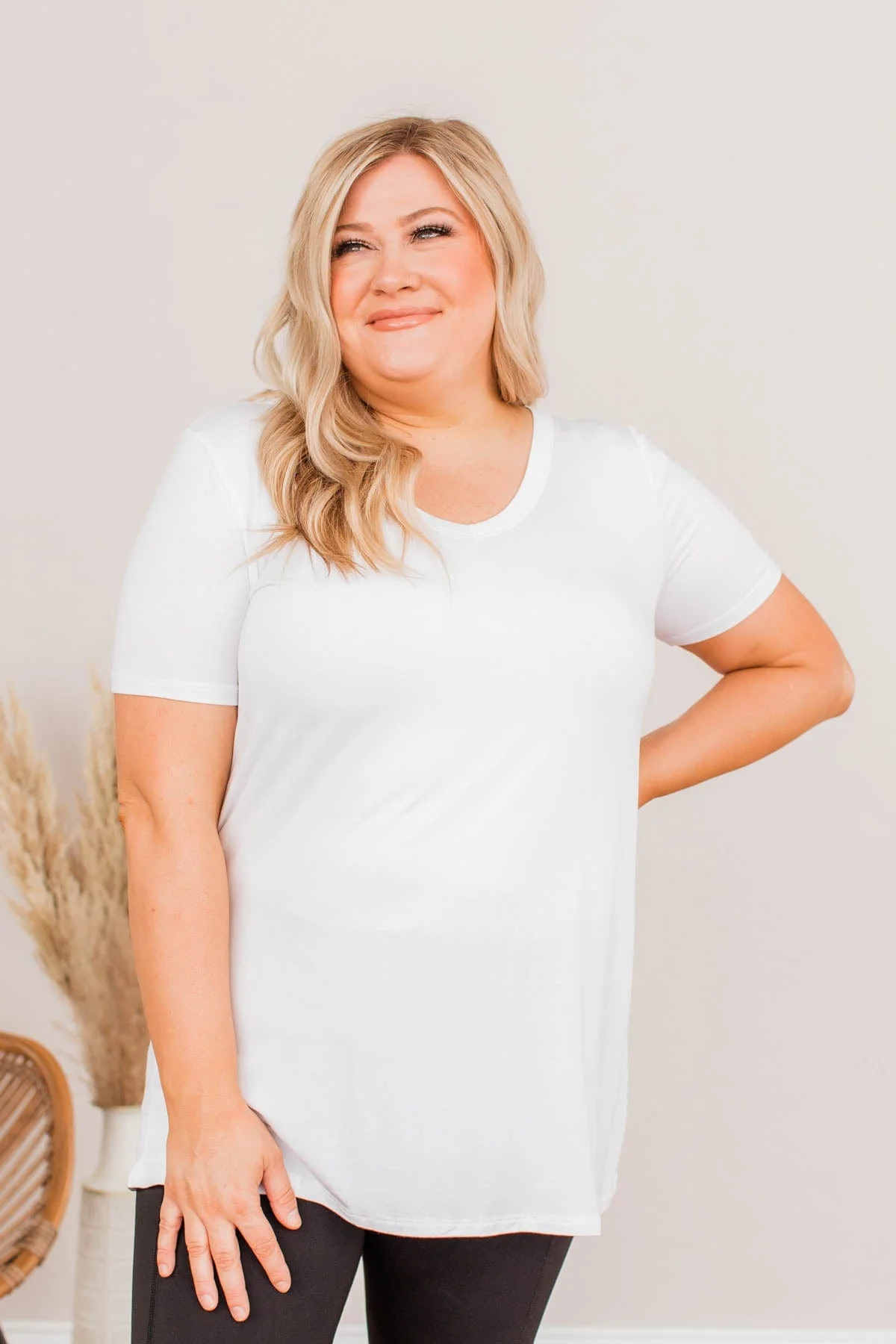 Never Gonna Stop Short Sleeve Top- White - Image 4