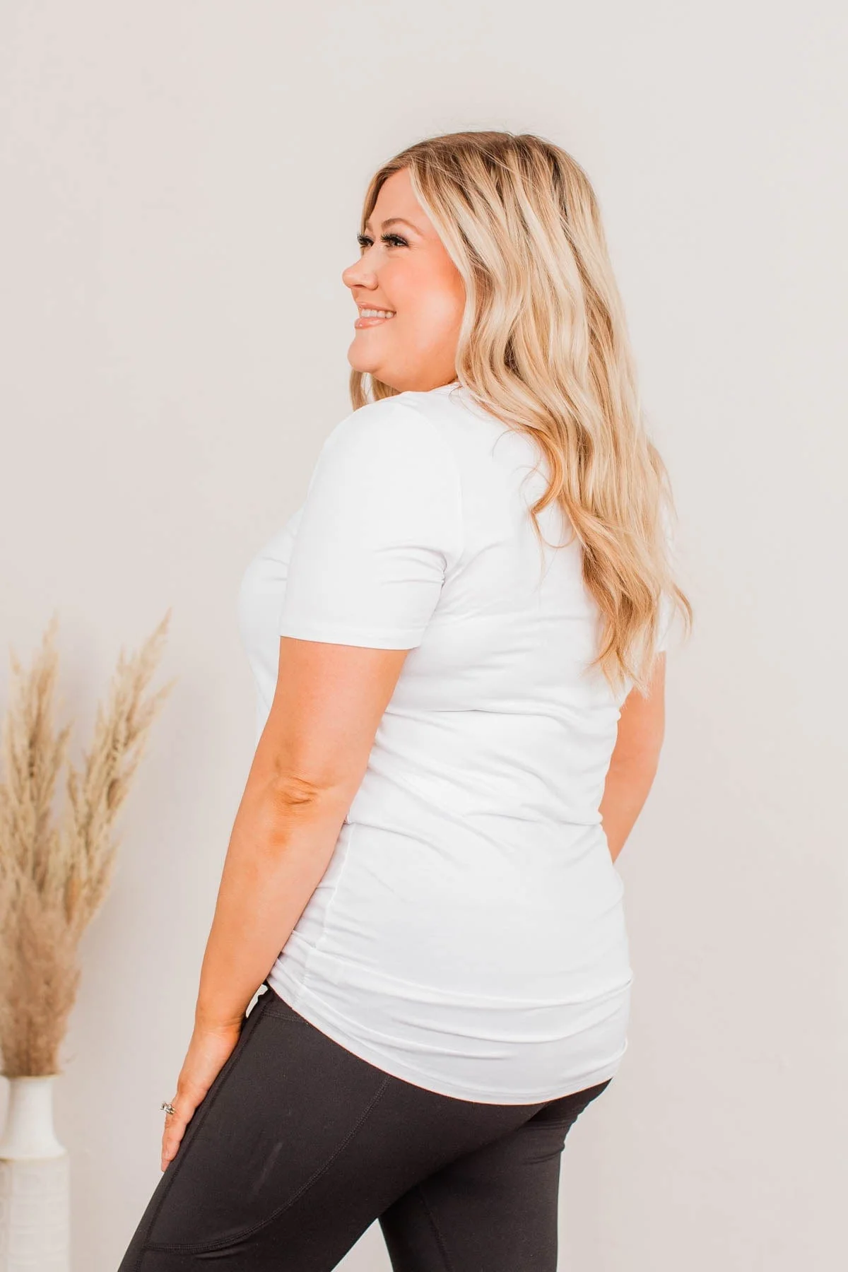 Never Gonna Stop Short Sleeve Top- White - Image 8