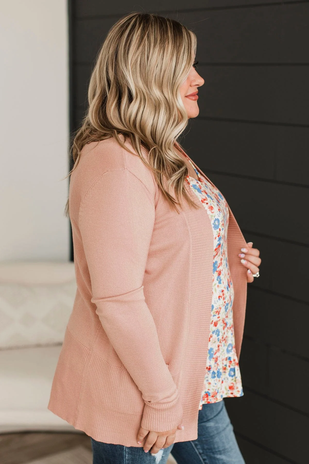 Never Stop Loving You Cardigan- Dusty Peach - Image 5