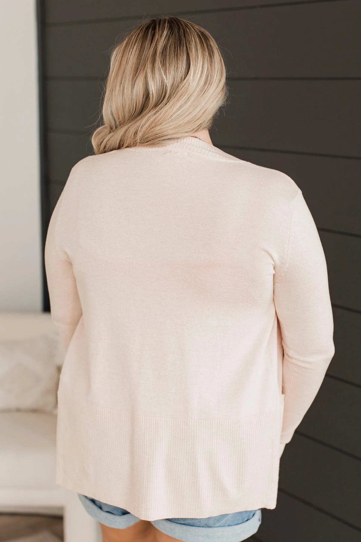 Never Stop Loving You Cardigan- Oatmeal - Image 8