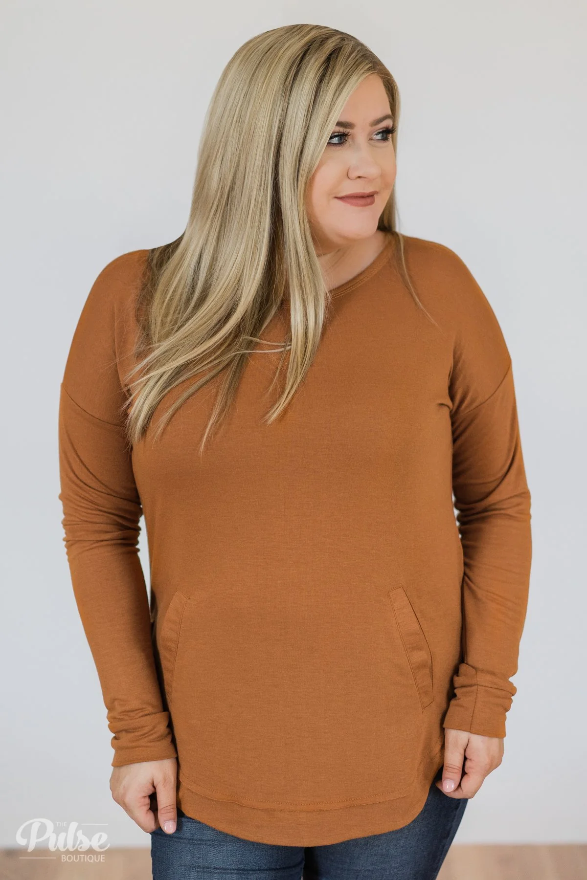 Nice of You Pullover Top-Burnt Orange - Image 10