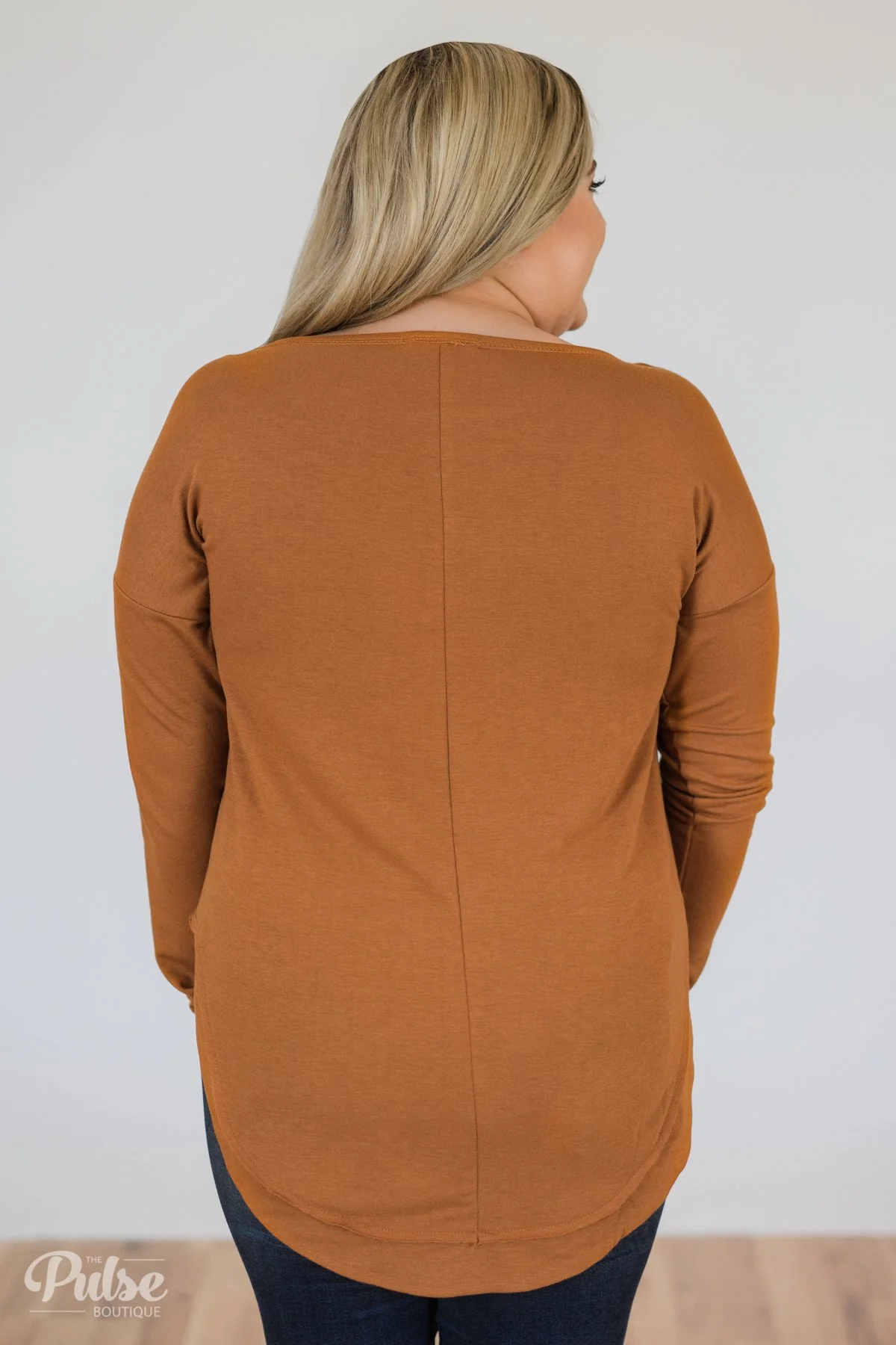 Nice of You Pullover Top-Burnt Orange - Image 12