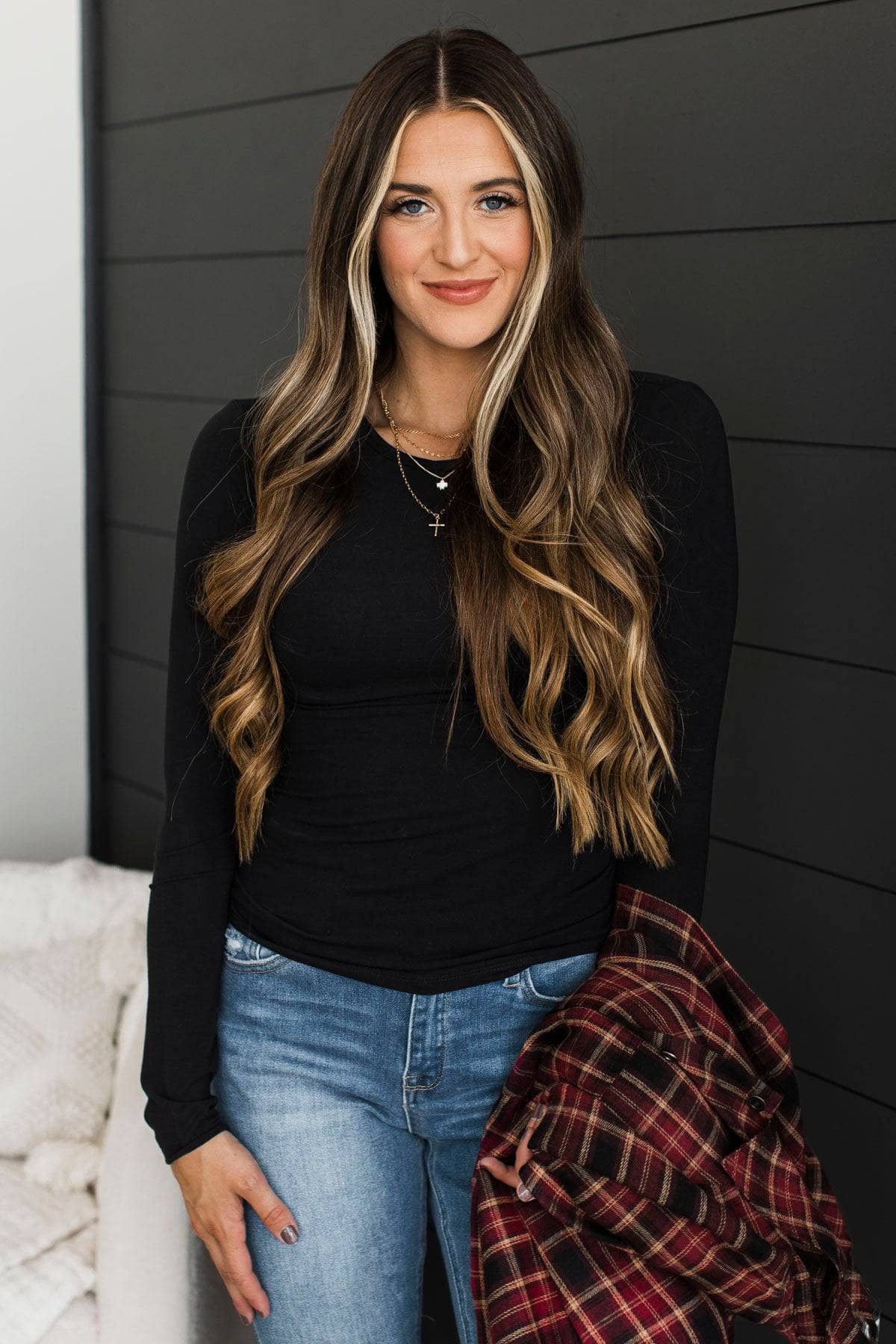 Nights Like This Long Sleeve Top- Black - Image 3