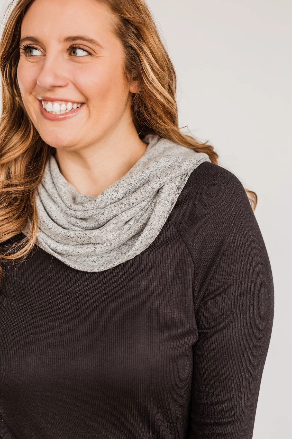 Nights With You Long Cowl Neck Top- Black - Image 8