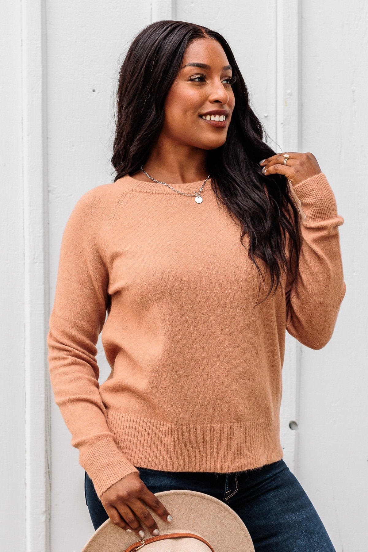 No Regrets Brushed Knit Sweater- Dusty Clay - Image 6
