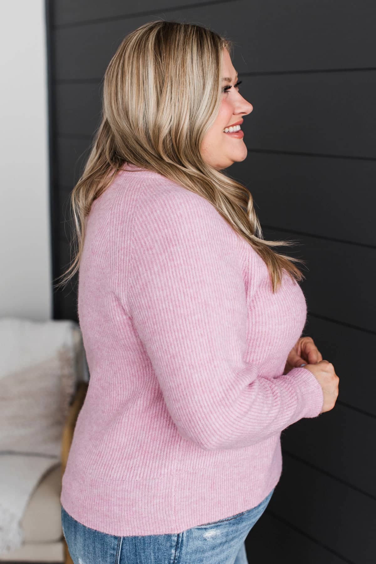 No Time Like Now Knit Sweater- Orchid Pink - Image 5