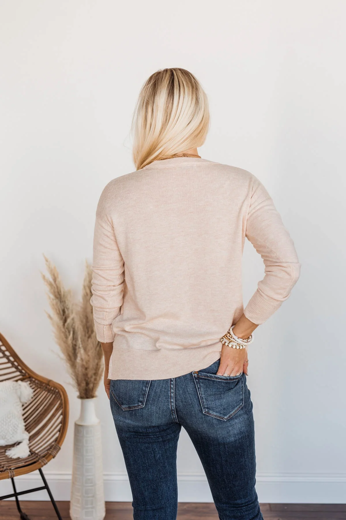 No Worries Here Knit Sweater- Oatmeal - Image 10