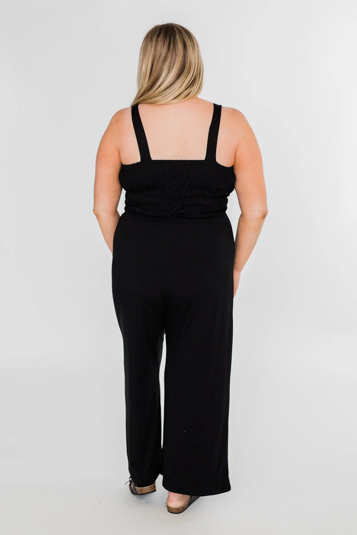 Nobody But Me Wide Leg Jumpsuit- Black - Image 10