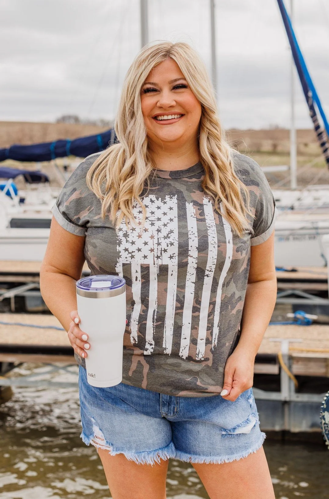 Not Hiding My Pride Graphic Tee- Camo - Image 2