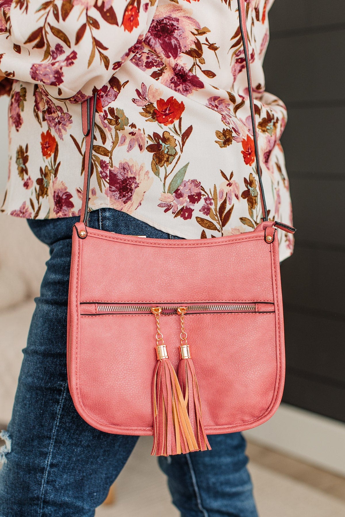 Not Like The Rest Crossbody Purse- Peach - Image 2