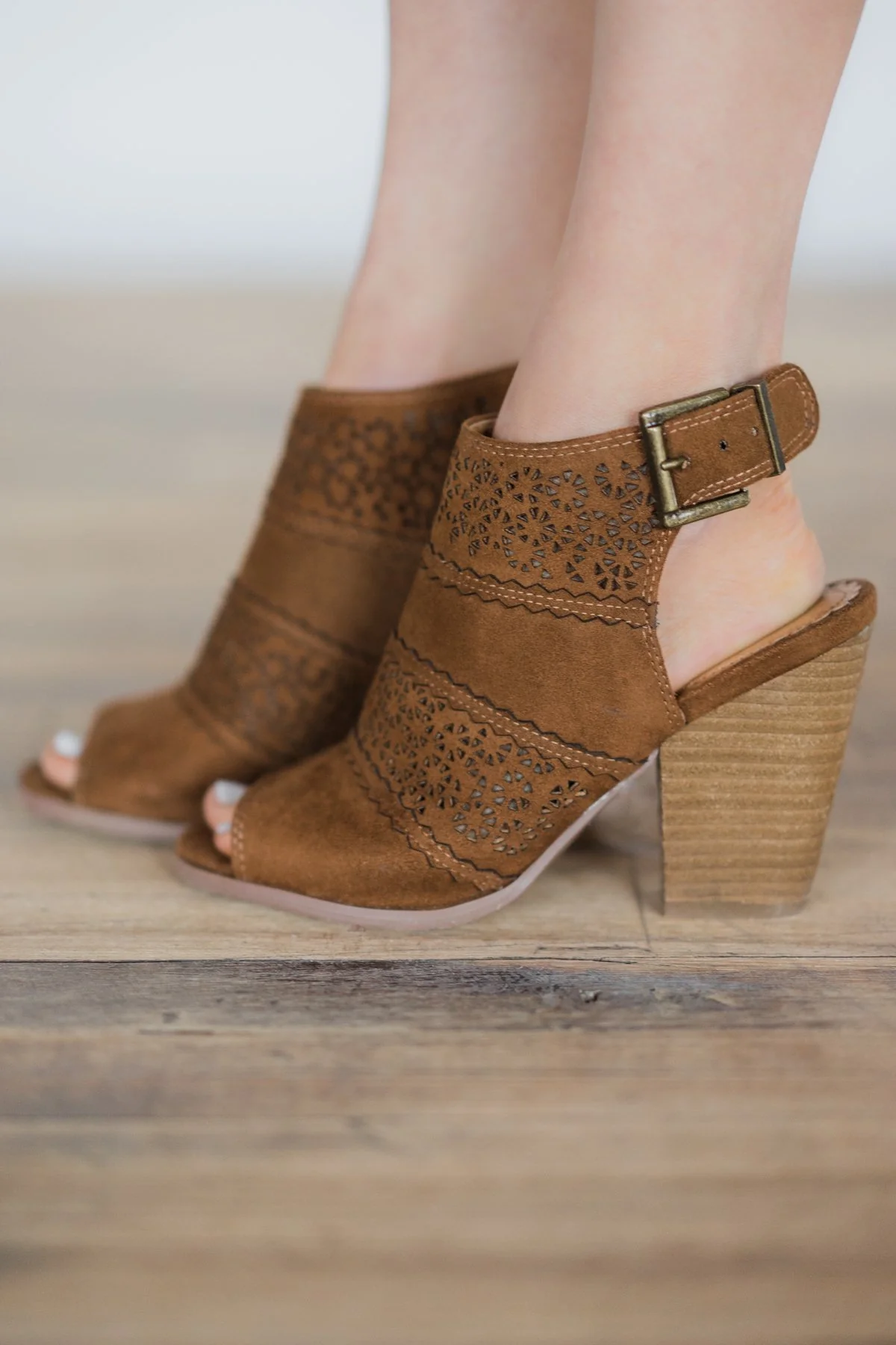 Not Rated Girl B Flossin Booties ~ Tan - Image 2