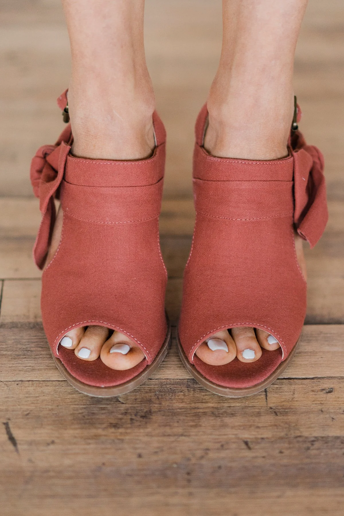 Not Rated Haida Heeled Sandal ~ Terracota