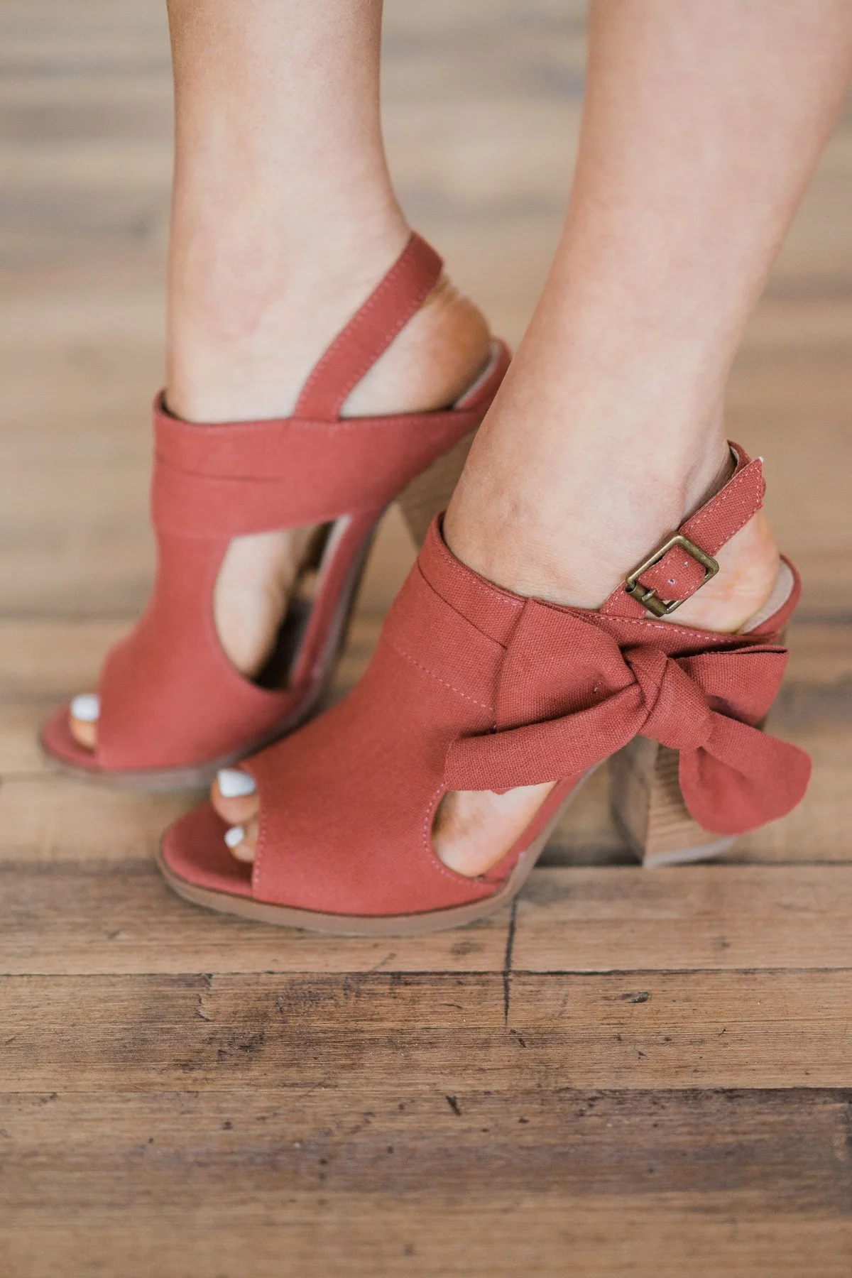 Not Rated Haida Heeled Sandal ~ Terracota - Image 3