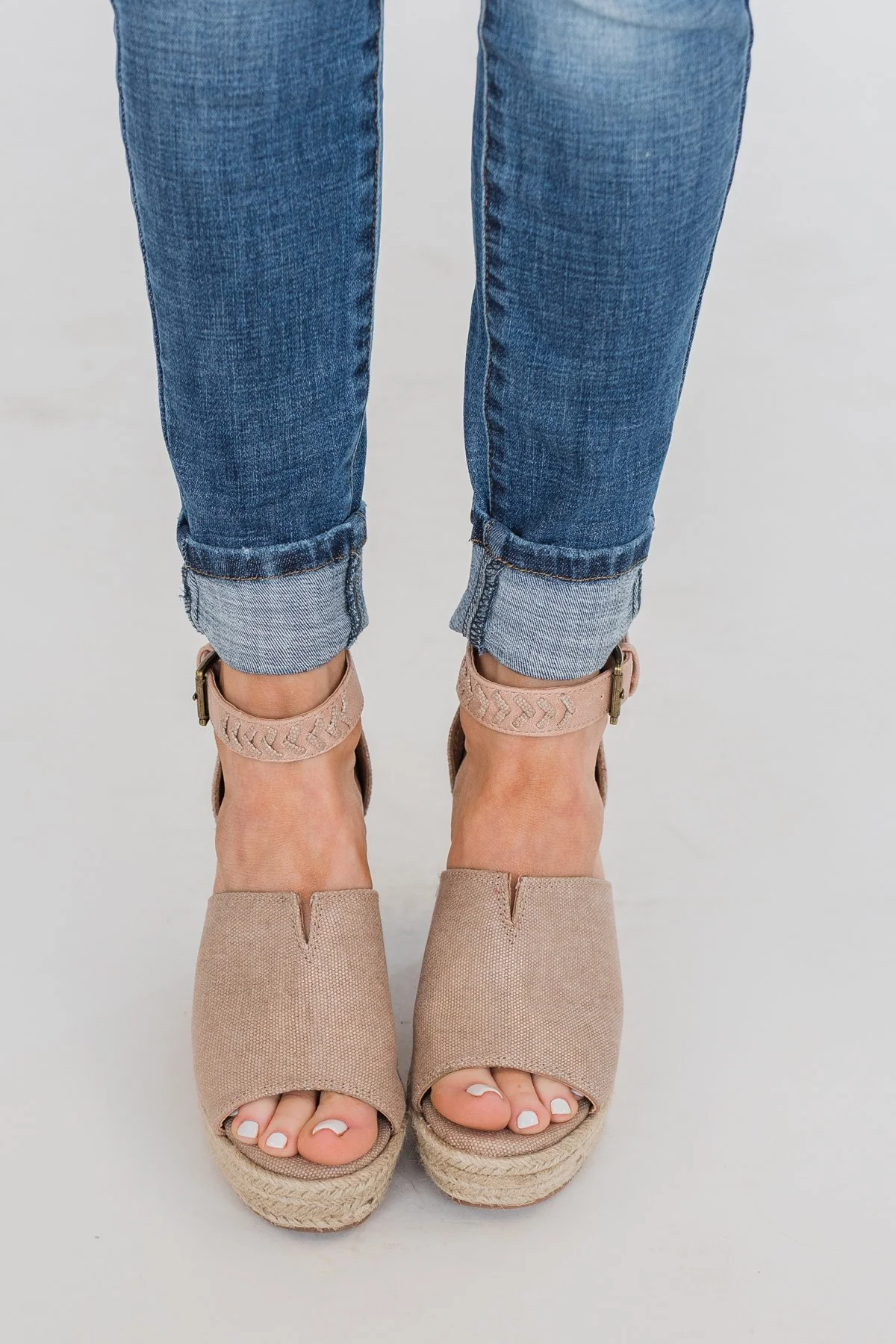 Not Rated Leif Wedges- Rose Gold - Image 3