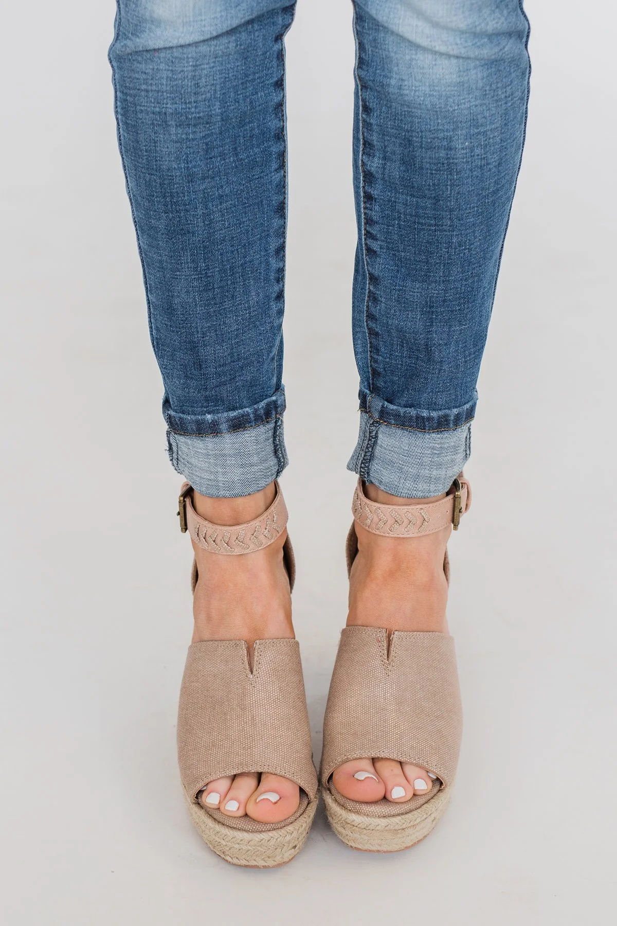 Not Rated Leif Wedges- Rose Gold - Image 4