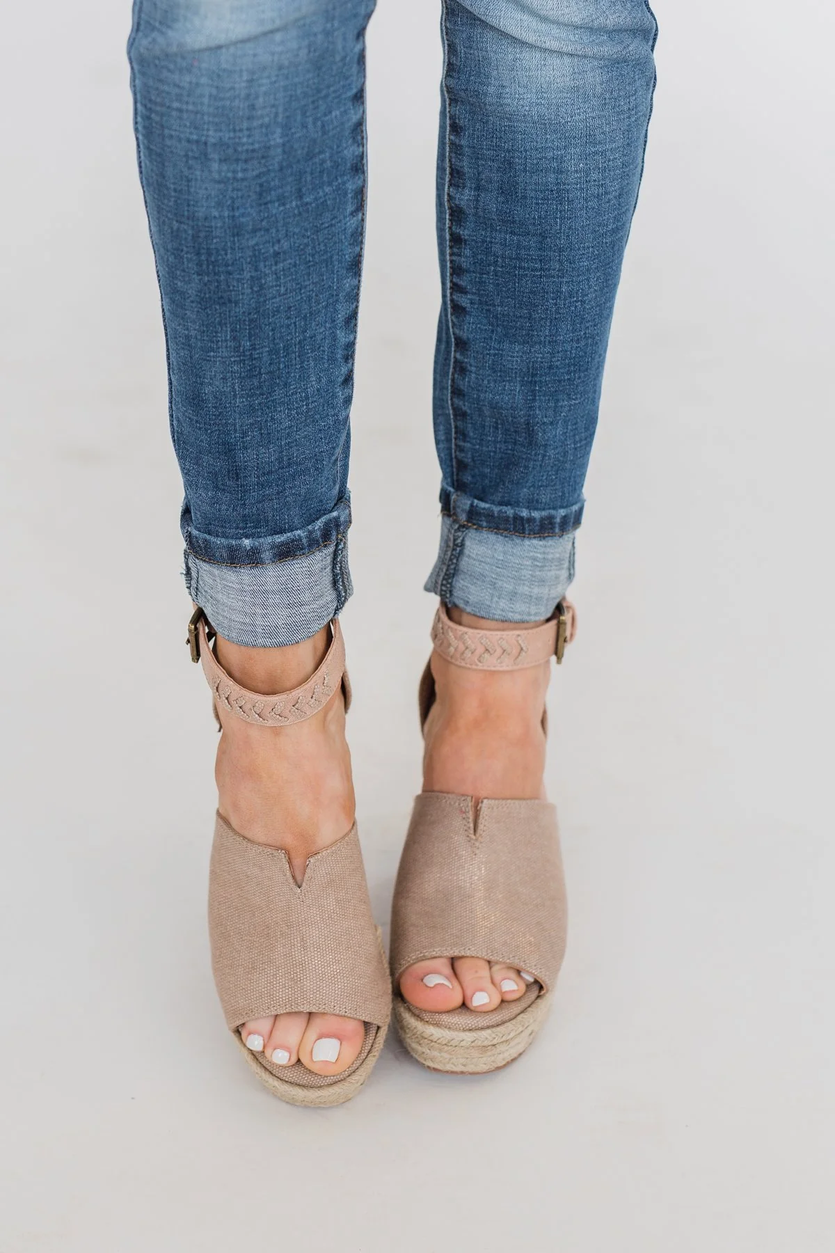 Not Rated Leif Wedges- Rose Gold - Image 5