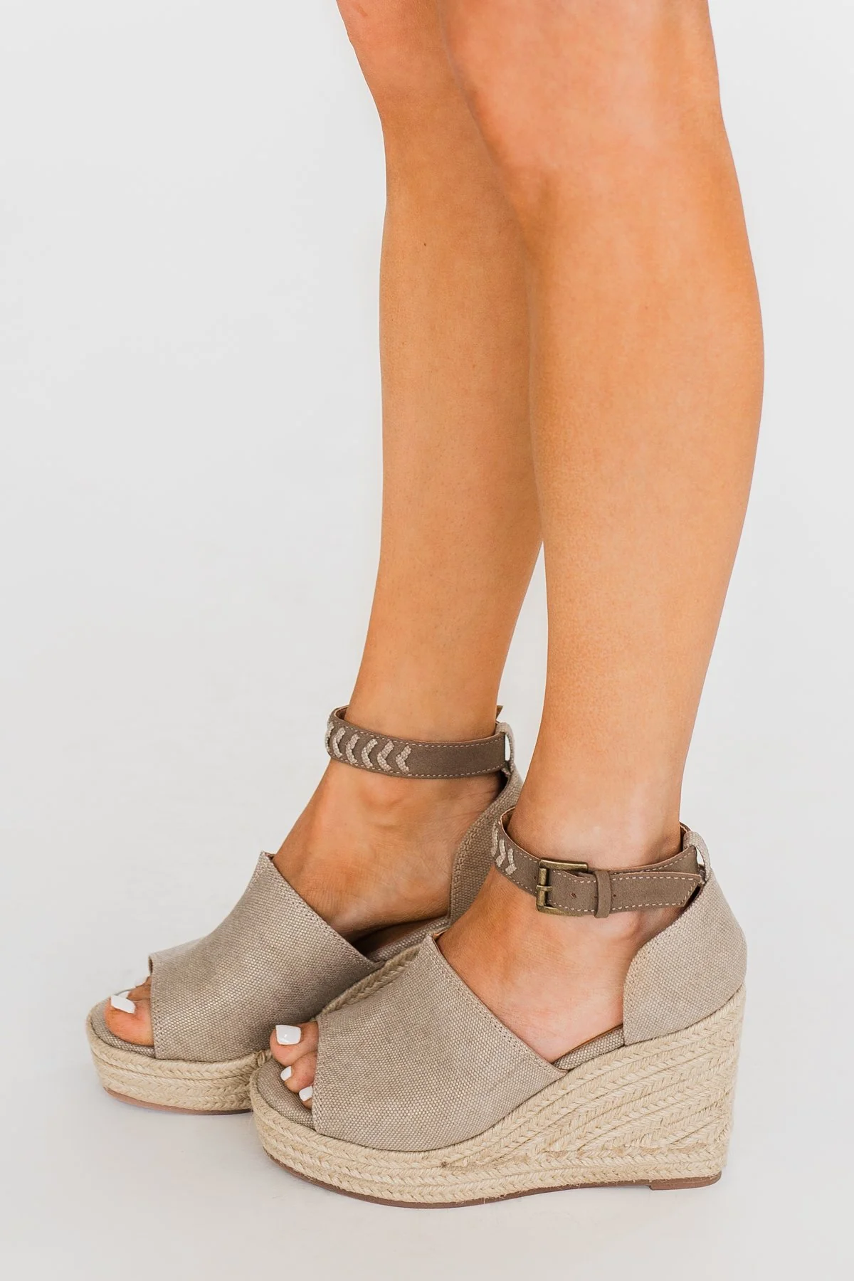 Not Rated Leif Wedges- Taupe - Image 2