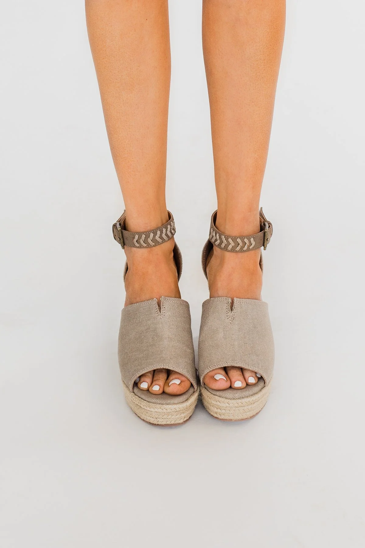 Not Rated Leif Wedges- Taupe - Image 3
