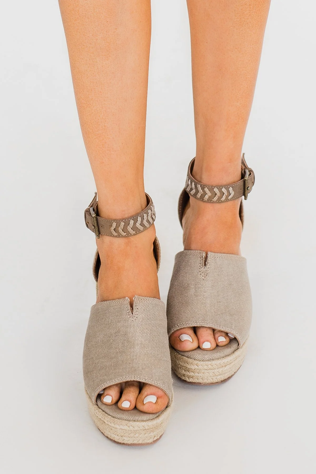 Not Rated Leif Wedges- Taupe - Image 4
