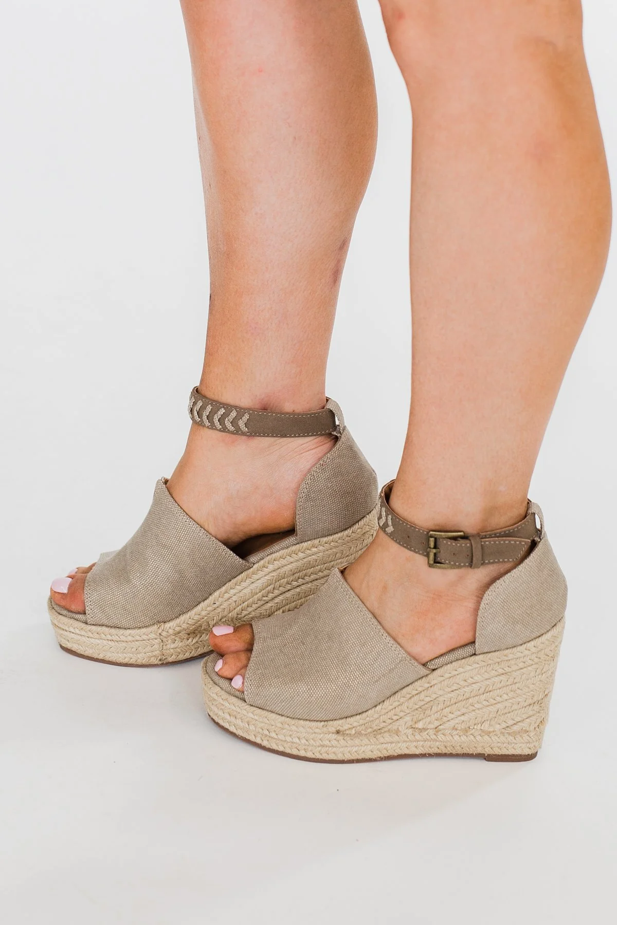 Not Rated Leif Wedges- Taupe - Image 7