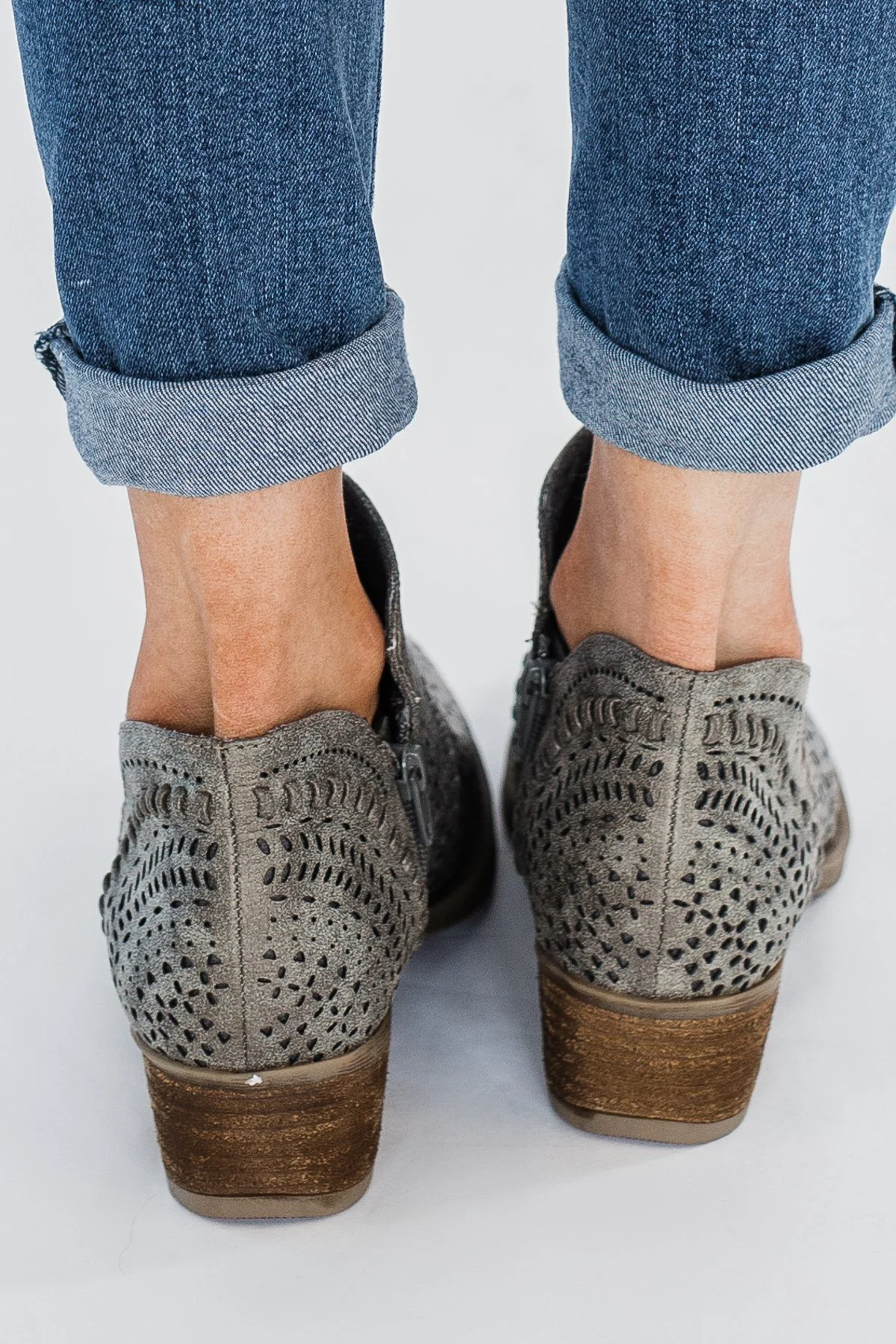 Not Rated Noka Booties- Grey - Image 3