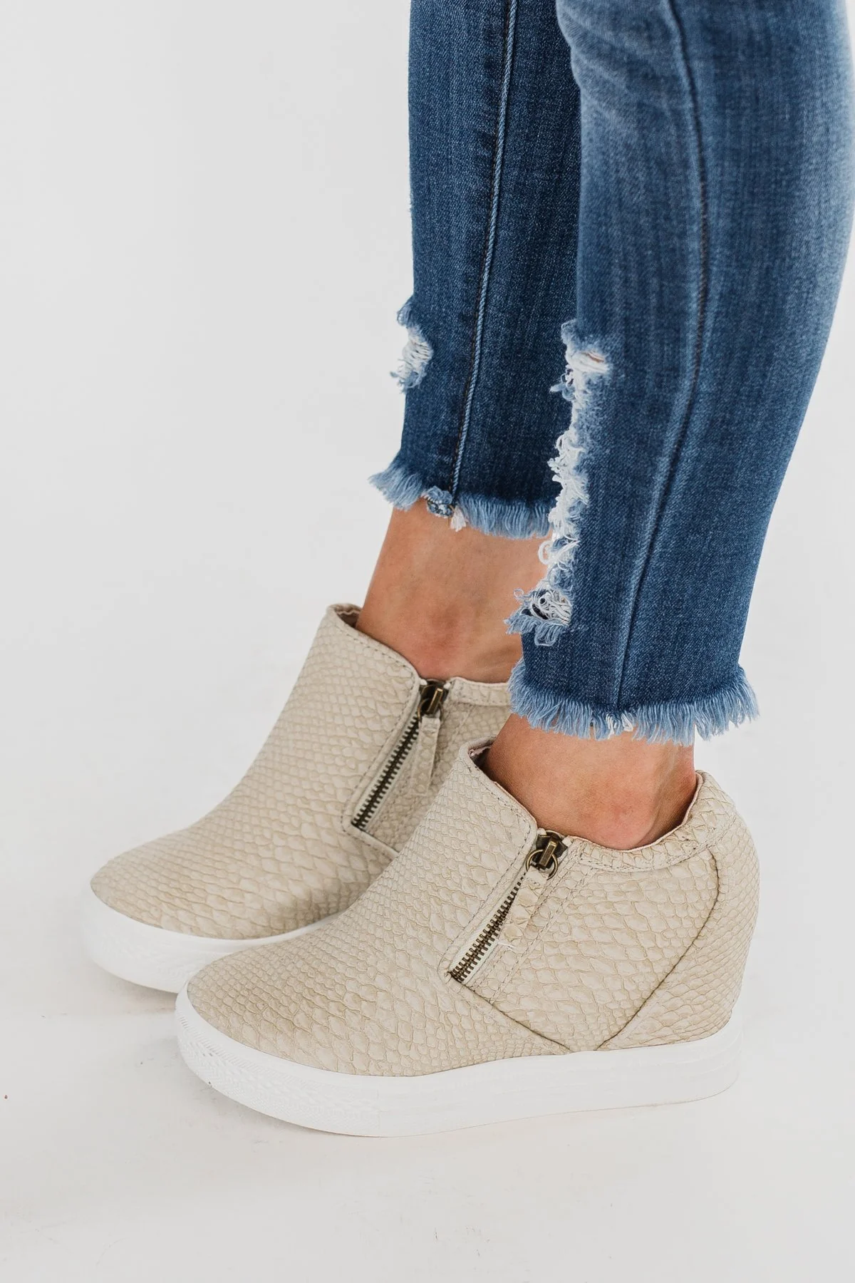 Not Rated Timmibelle Wedges- Cream