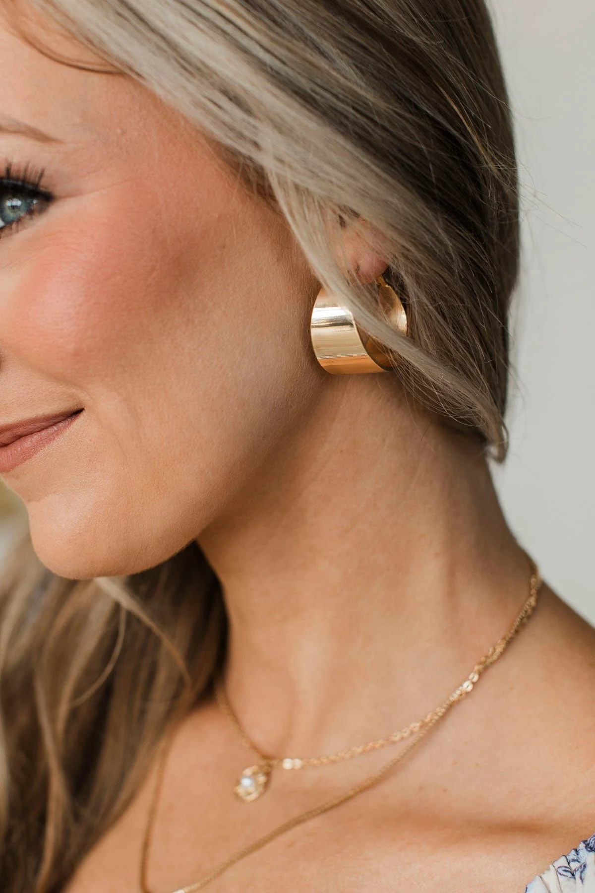 Nothing On You Hoop Earrings- Gold - Image 2