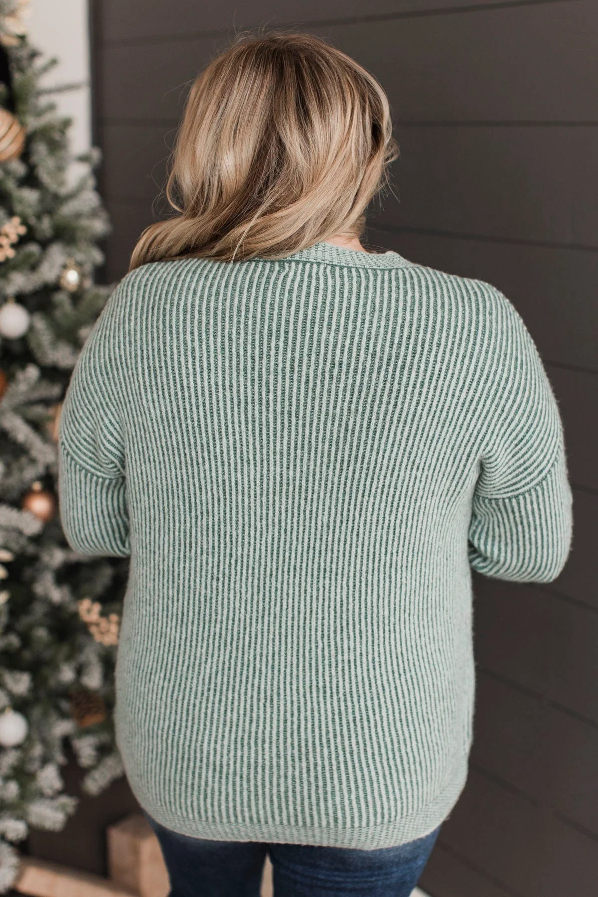 Nothing Sweeter Knit Sweater- Olive - Image 9