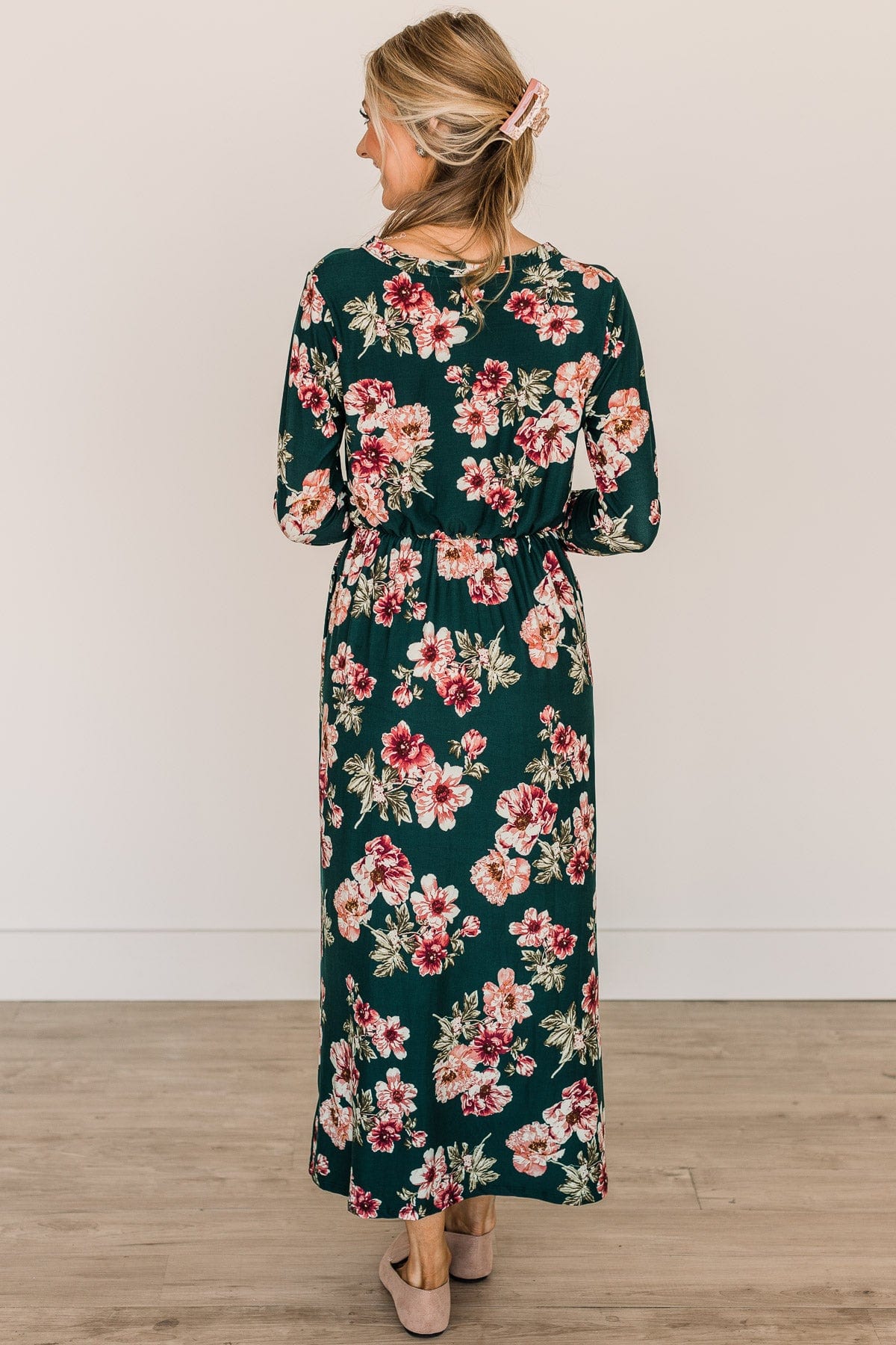 Nothing Sweeter Than This Maxi Dress- Forest Green - Image 6