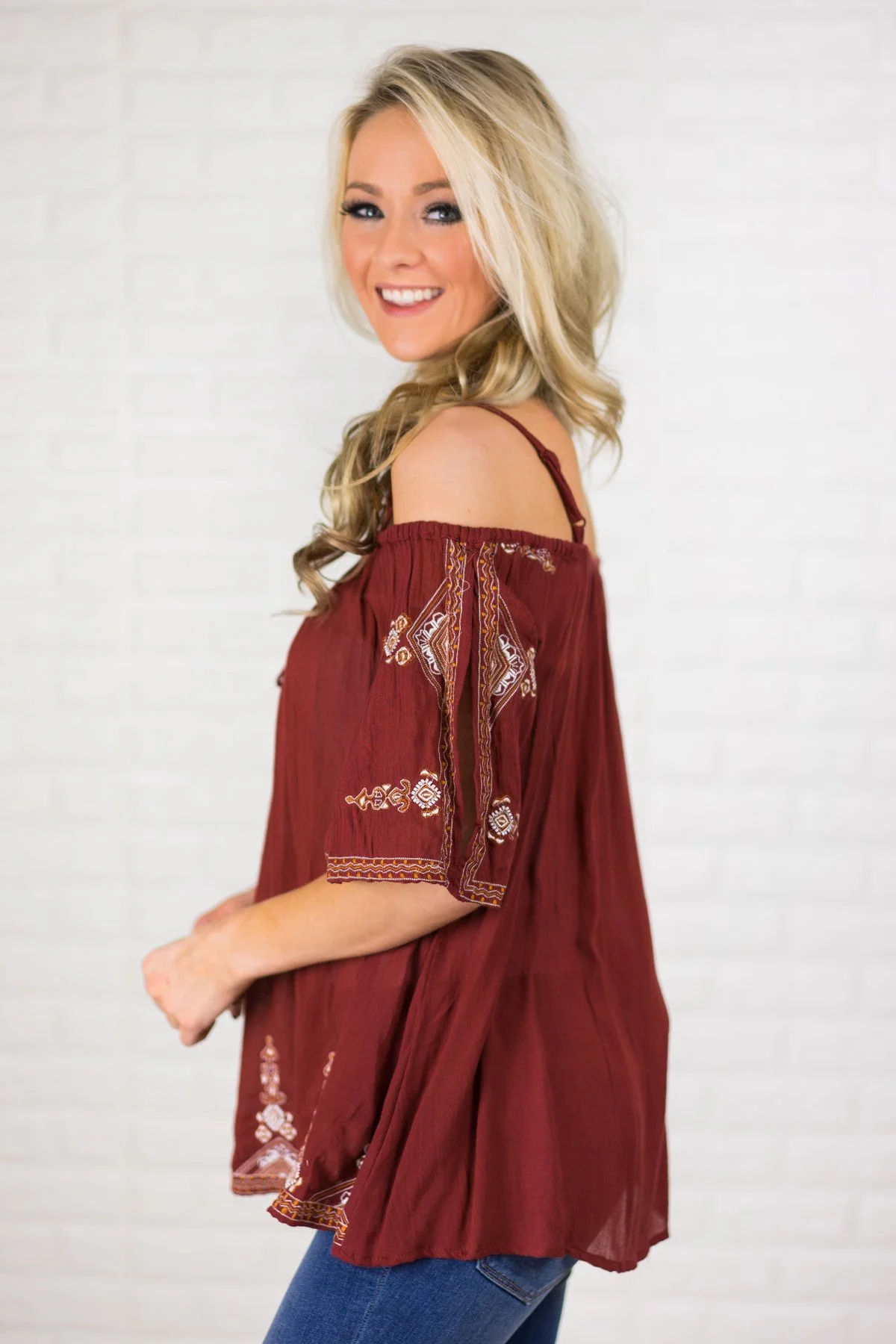 Off the Shoulder Detail Top - Image 3