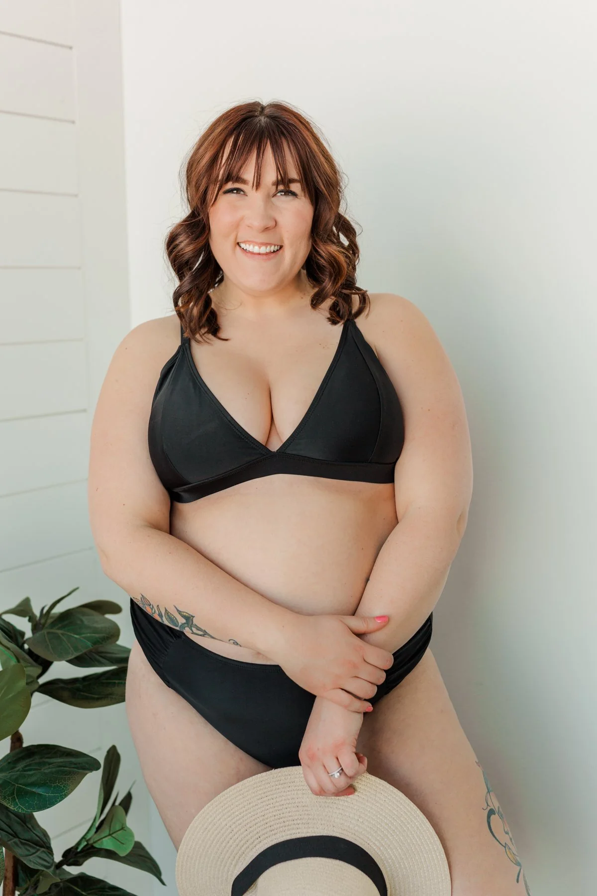 Off To An Oasis High-Rise Swim Bottoms- Black - Image 3