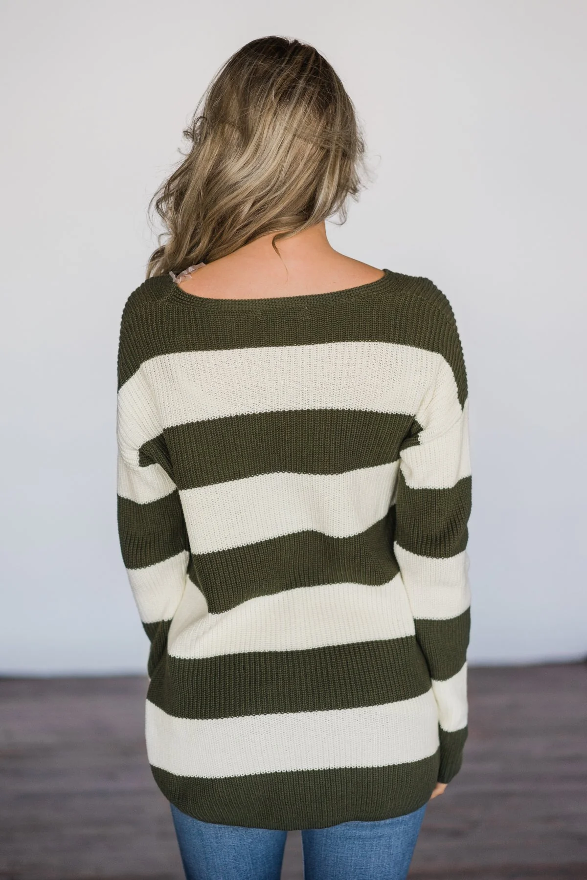 Olive You More Striped Top - Image 4