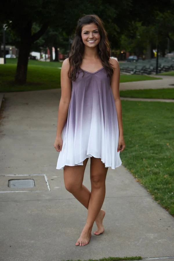 Ombre Dreams Mid Length Dress