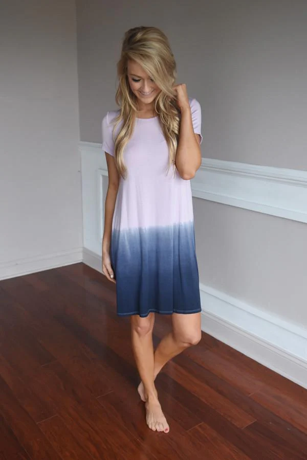 Ombre Dress ~ Purple - Image 3