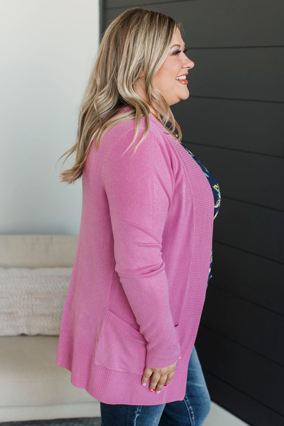 On The Agenda Knit Cardigan- Orchid - Image 8