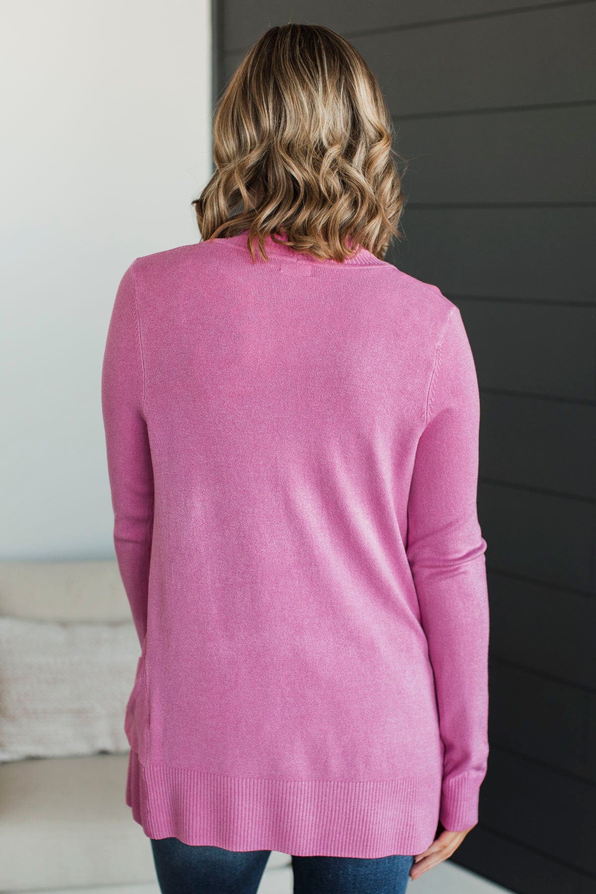 On The Agenda Knit Cardigan- Orchid - Image 9
