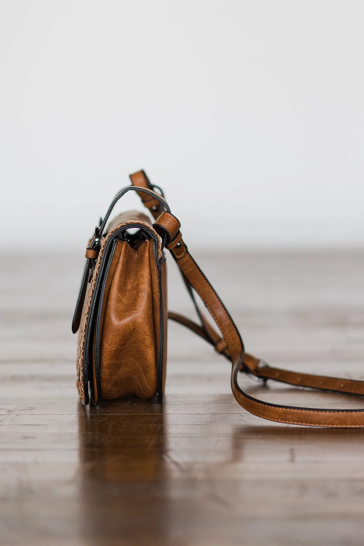 On the Go Cognac Purse - Image 5