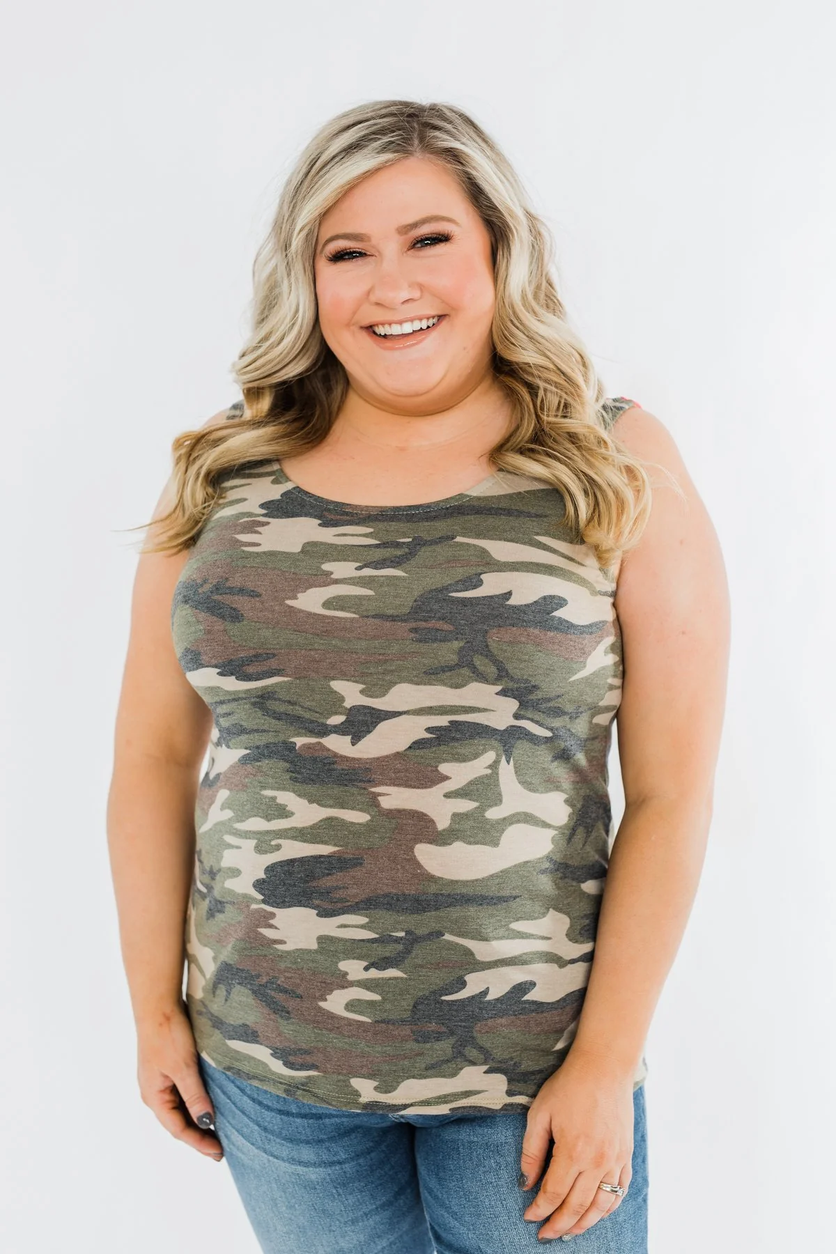 On The Hunt Back Bow Tank Top- Camo - Image 2
