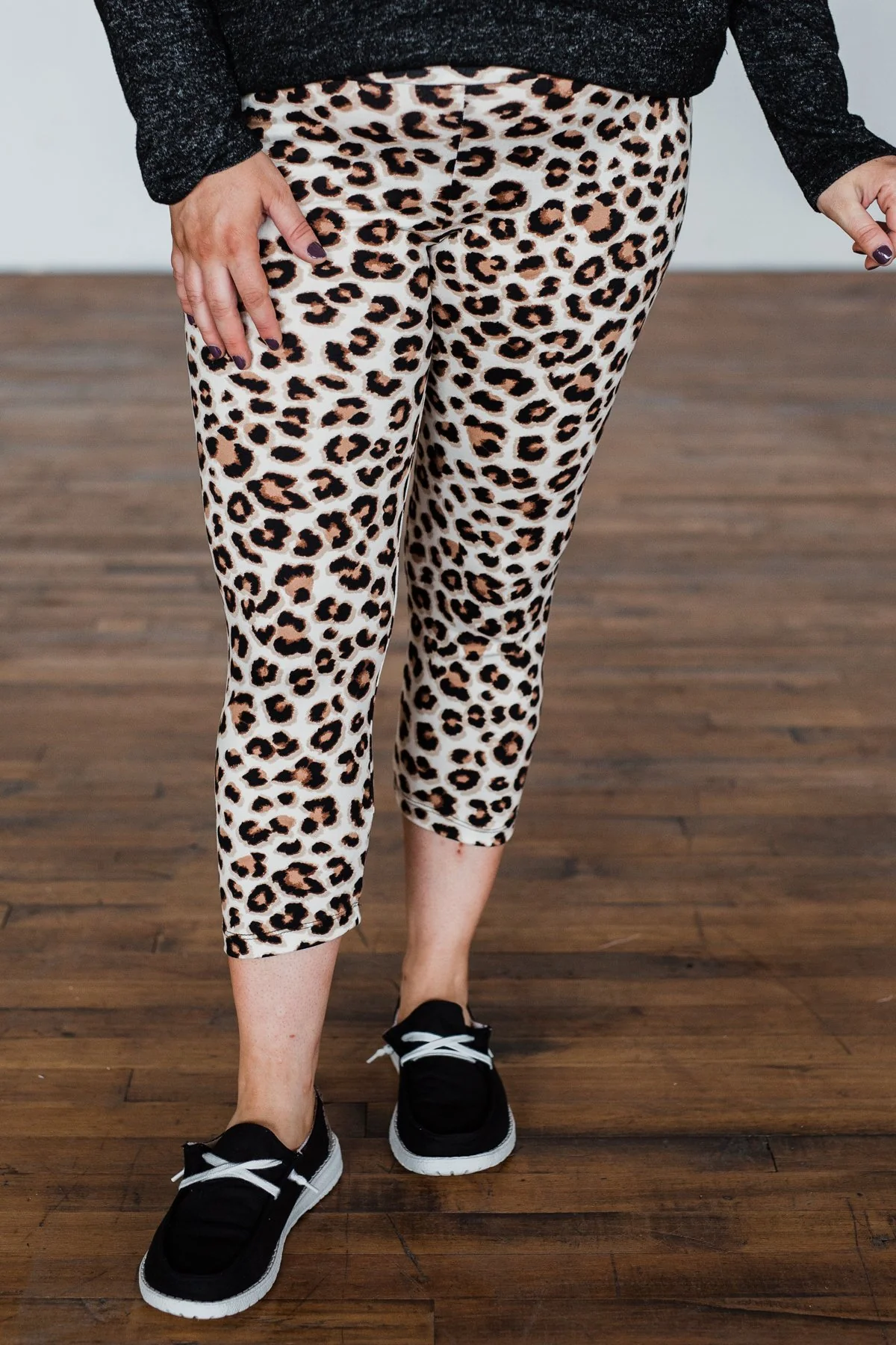 On The Way Leopard Leggings- Ivory - Image 2