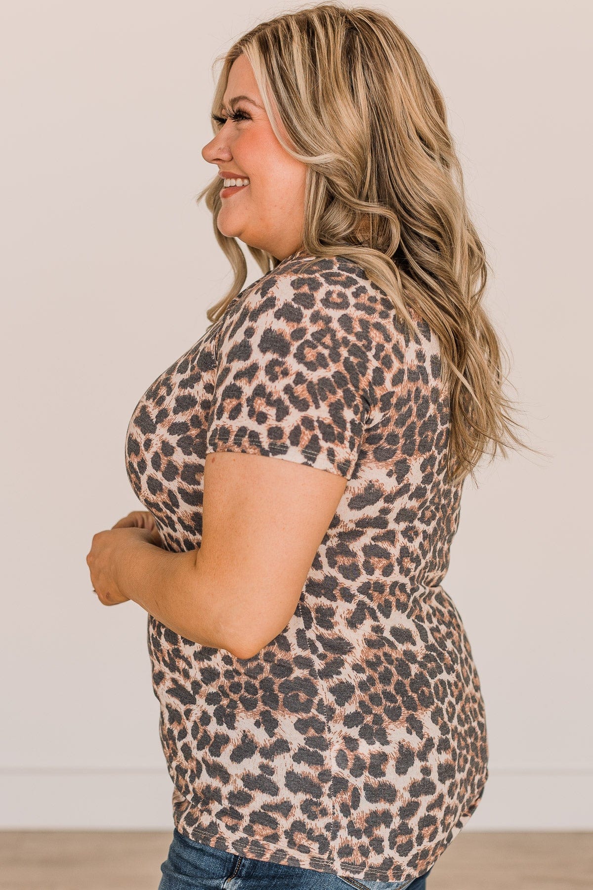 One Day Soon Cutout Top- Leopard - Image 5
