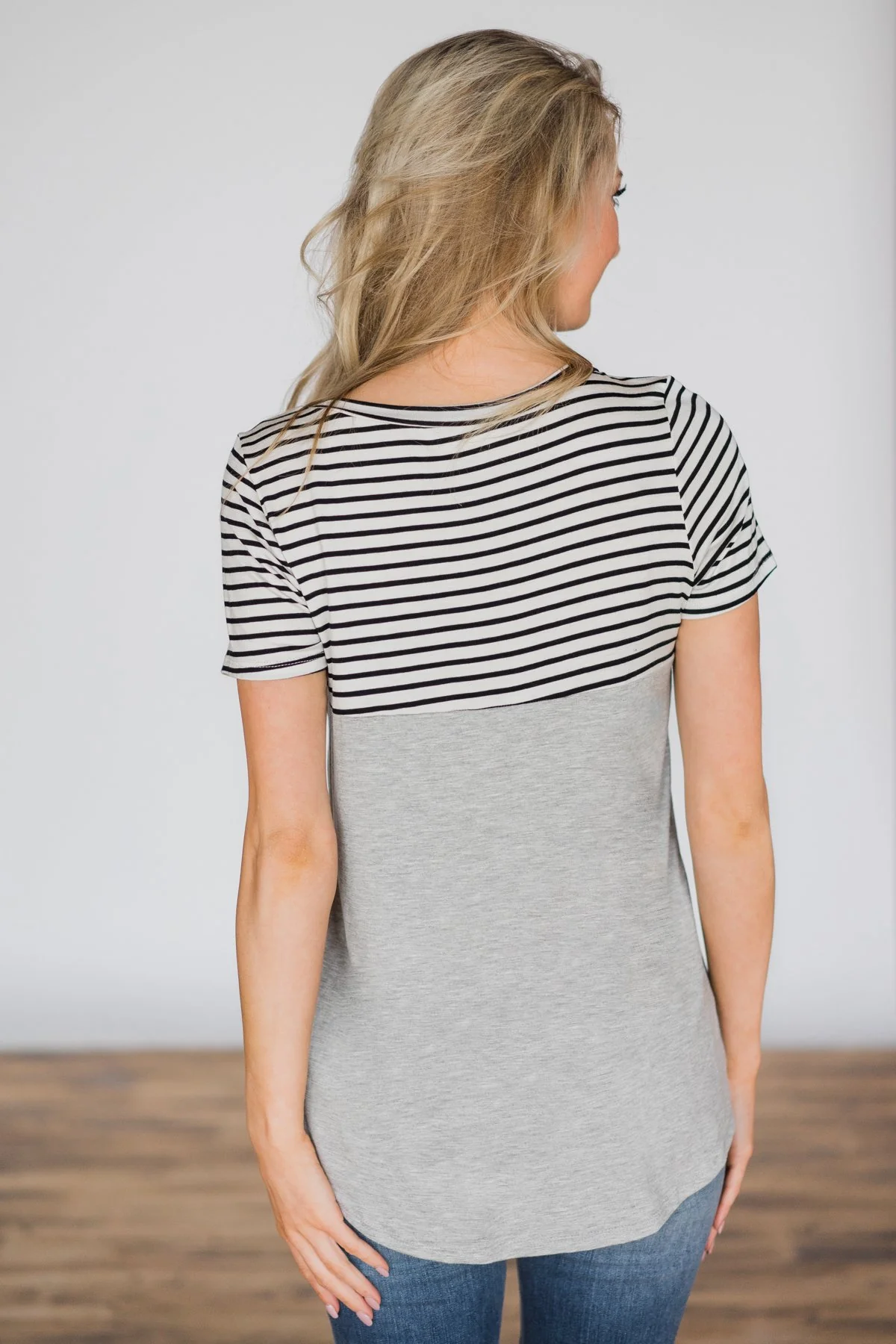 One Sweet Dream Striped Pocket Top- Magenta - Image 4