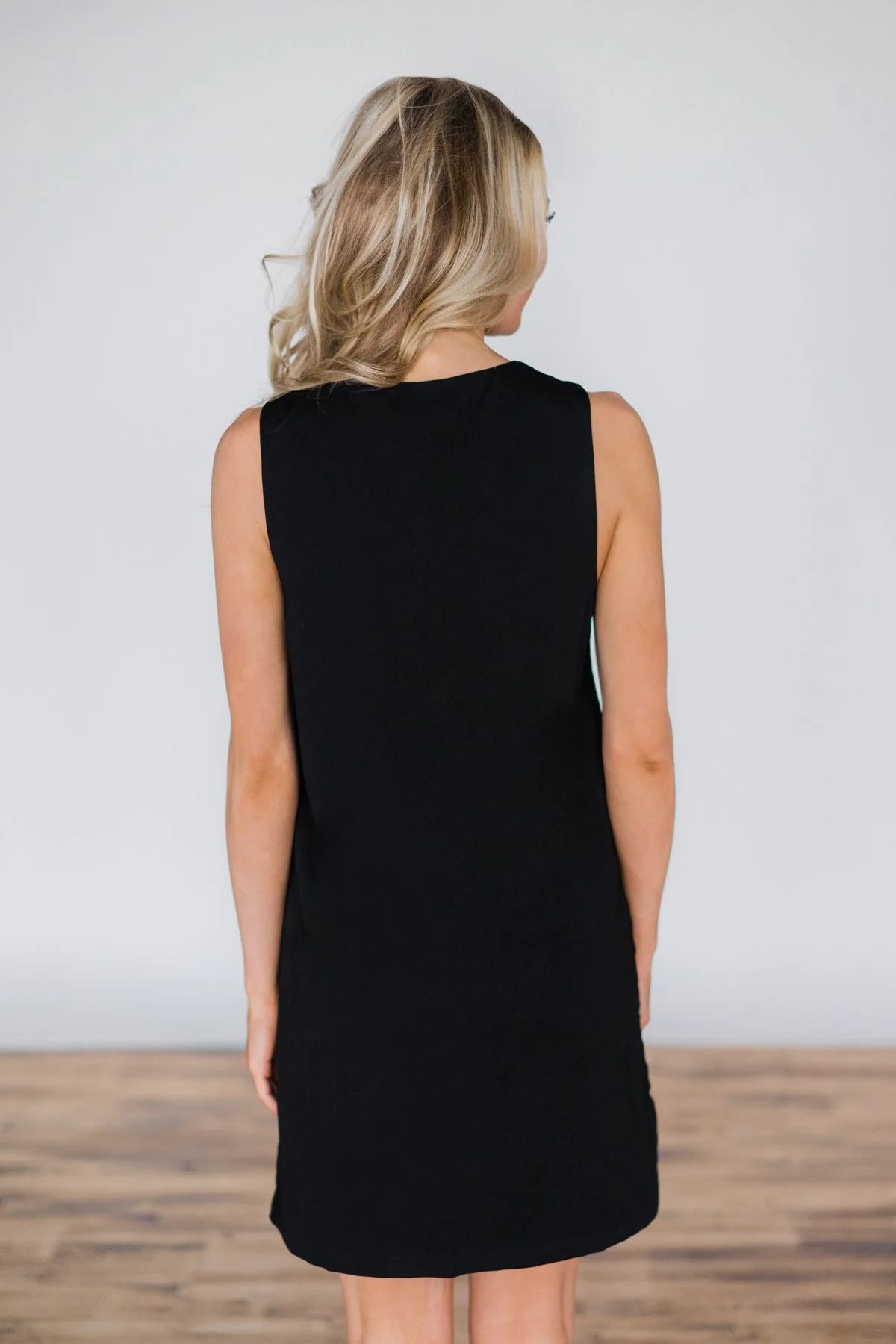 One True Love Black Zipper Dress - Image 5