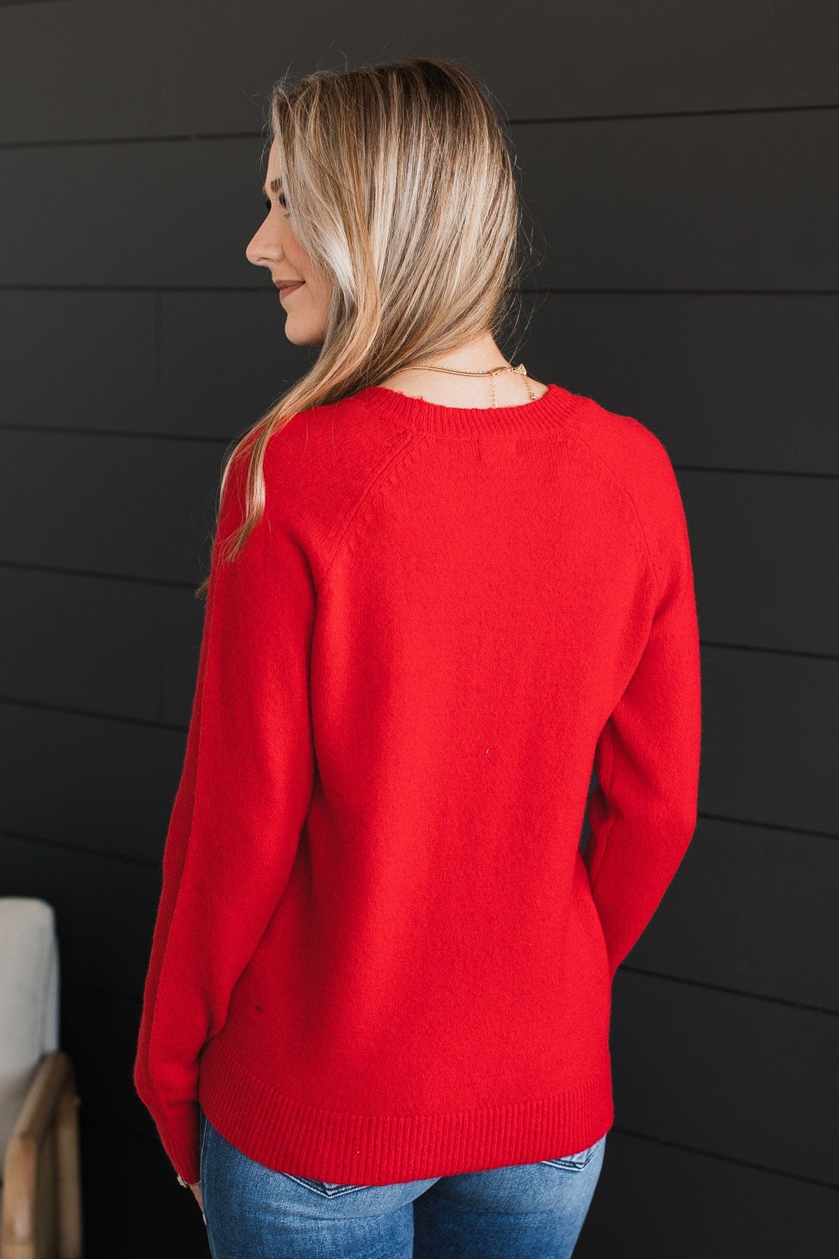 Only The Best Knit Sweater- Red - Image 7