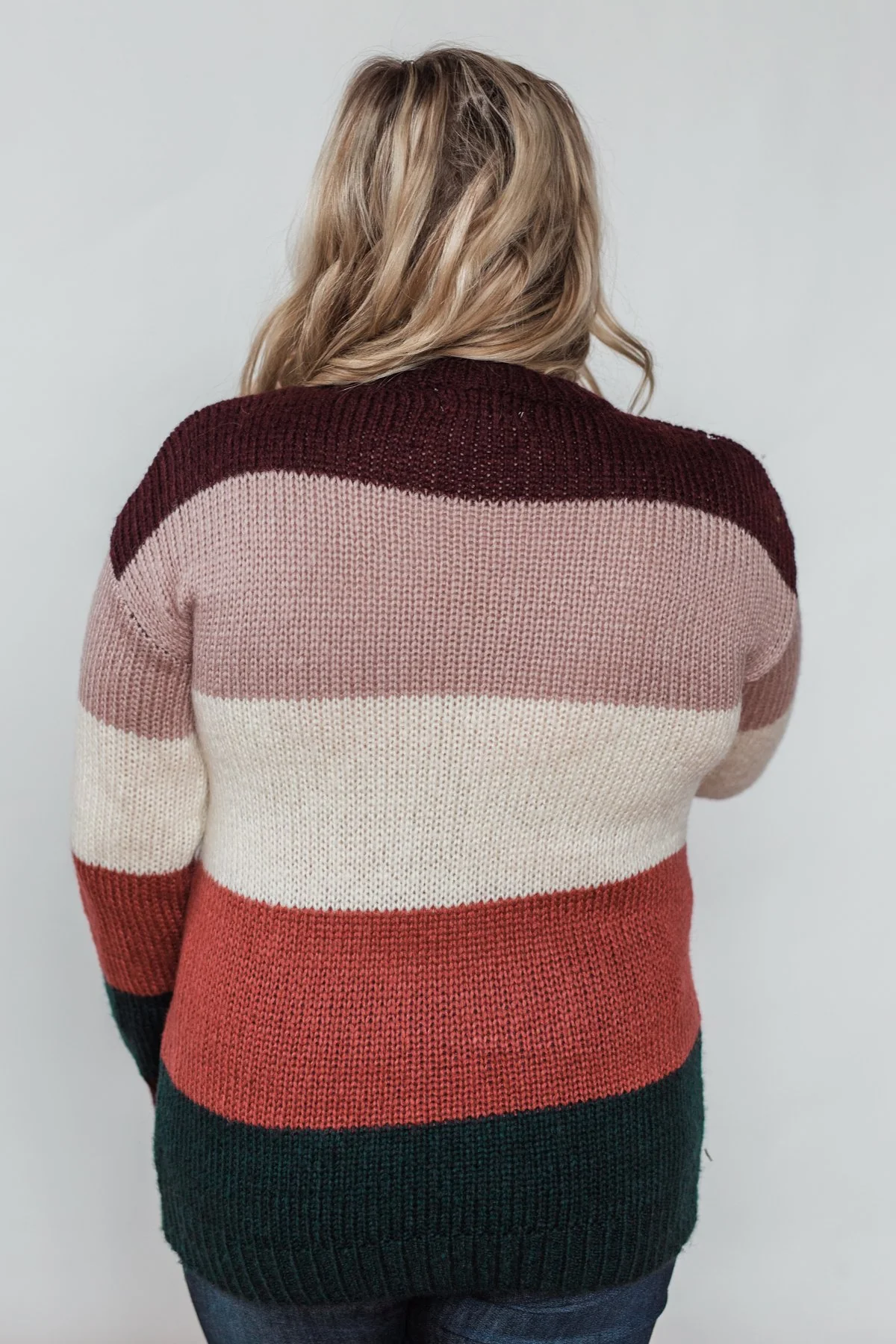 Only Want You Color Block Knit Sweater - Multi-Colored - Image 15